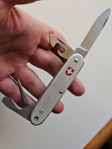 Vintage Wenger Alox Soldier 1977 Original Swiss Army Issued Swiss Army Knife Discontinued Collectable