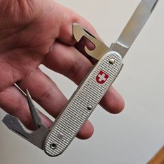Vintage Wenger Alox Soldier 1977 Original Swiss Army Issued Swiss Army Knife Discontinued Collectable