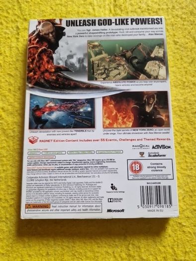 Prototype 2 Limited Radnet Edition xbox 360 games Original