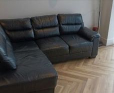 4 Seater L Shaped Leather Sofa