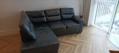 4 Seater L Shaped Leather Sofa