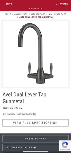 Caple Avel Gunmetal tap