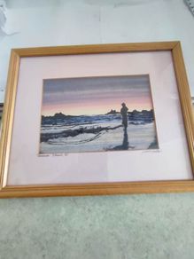 Framed signed print of Vancouver.