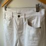Massimo Dutti White Slim Straight Mid-Rise Jeans Image 3