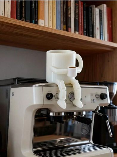 Movable Joint Coffee Cup Decor - Cafe Home Ornament