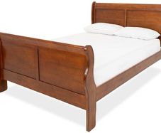 Louis Phillippe Dark Mahogany Wooden 5ft King Bedframe