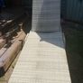 Alexander Rose ocean pearl adjustable stacking sleigh sunbed or lounger with Zara home topper Image 4