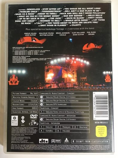 AC/DC [2001] Stiff Upper Lip Live [Music DVD]
