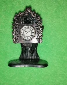 Vintage Miniature Cuckoo Clock Die-Cast Metal Pencil Sharpener