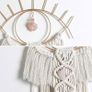 NEW SALE | Macrame Wall Hanging Eye Dream Catcher with Crystal Stone Pendant Boho Woven Image 4