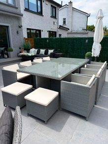 12 seater outdoor dining set