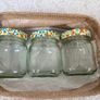 3 Fancy Jars In Hessian Basket Image 2