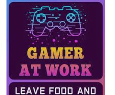 Keep Out Gamer At Work : Metal Sign