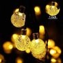 2 Pack Solar Garden Lights Outdoor, Total 72ft 120 LED Solar String Lights Waterproof, Solar Powered Crystal Ball Indoor/Outdoor Fairy Lights Decorative for Garden, Patio, Yard, Parties (Warm White) Image 6