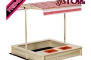 Kids Wooden Sand Pit Children Sandbox Playset Outdoor Backyard (FREE SHIPPING)
