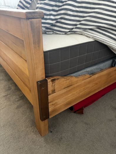 Vintage Handmade Amish Bed-frame - OPEN TO OFFERS
