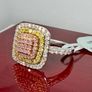 Gold 9K (375) Tri Colour Gold SGL Certified Natural Pink Diamond, Natural Yellow Diamond & Natural White Diamond Image 4