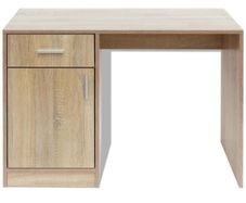 Desk with Drawer and Cabinet Oak