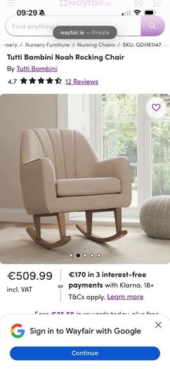 Feeding / Ricking Chair