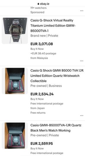 Casio G-Shock GMW-B5000TVA Limited Edition