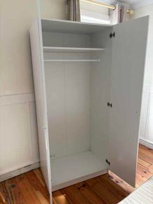 White 2-Door Wardrobe