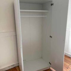 White 2-Door Wardrobe