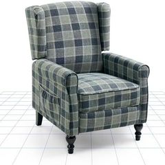 Recliner Chair Armchair Adjustable Single Chair Sofa for Relaxing Accent Chair Pushback for Living Room Bedroom Wing Back Reclining | Grey