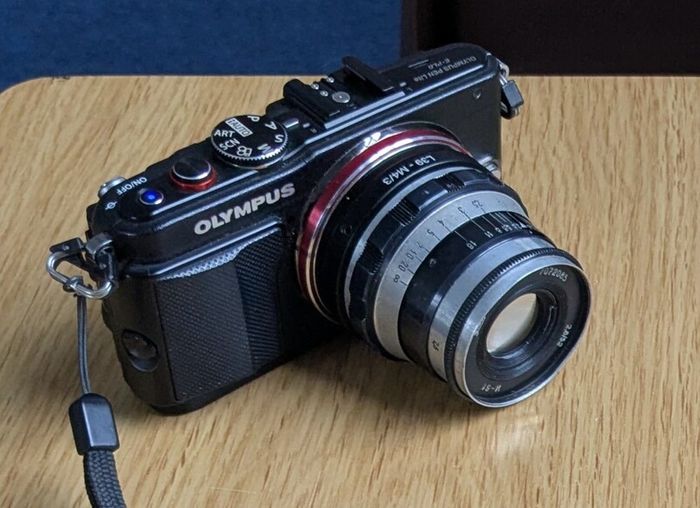 FED (Industar) 52mm f2.8 for Olympus/Panasonic mft m43 (with adapter)