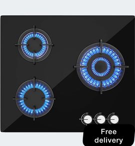 Glass Gas Hob 3 burners