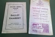2 souvenir programmes Bangor Art Club Belfast Opera House Ireland