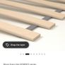 HEMNES Bed frame, white stain/Luroy, Standard Single Image 6