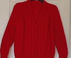 As New - Size 10/12 - Hand Knitted Cardigan - Pop Fasteners - Read Carefully - #
