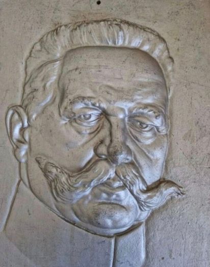 Heavy cast metal plaque , german ww1 , Field Marshal paul von hindenburg