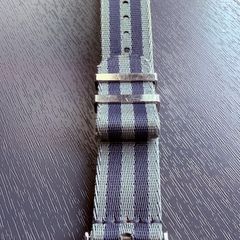 Genuine Omega blue and grey NATO strap 20mm