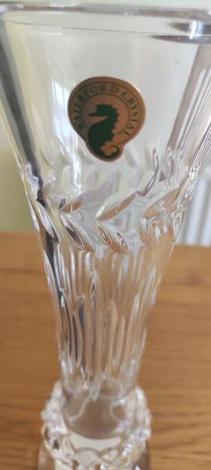 Rare Waterford 9" Bud Vase Artist Signed "Vincent Rellis" - Heavy Piece