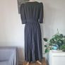 VINTAGE Portrait of a Lady on Fire black linen dress mother of pearl buttons full dirndl skirt 18th-century Made in Austria M medium Image 5