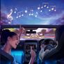 Car LED Strip Light, Interior Car Lights 2-Line Design Waterproof 4pcs APP Control Lighting Kit, Under Dash RGB Car Lighting with Car Charger (FREE POSTAGE) Image 4