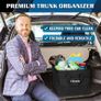 Car Boot Organiser, Car Organiser with Foldable Cover, Collapsible Car Storage, Non-Slip Car Boot Storage (FREE POSTAGE) Image 3