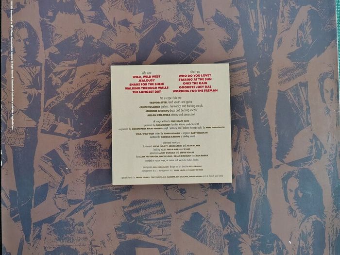 The Escape Club - Wild Wild West Vinyl LP (1988) Original German Pressing Pop Rock EX+