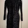 Black seguin velvet dress / Savida / size UK6 Image 2