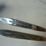 Pair Vintage Norwegian Hallmarked Sterling Silver 925 White Enamel Coffee Spoons. Excellent Condition. Image 4