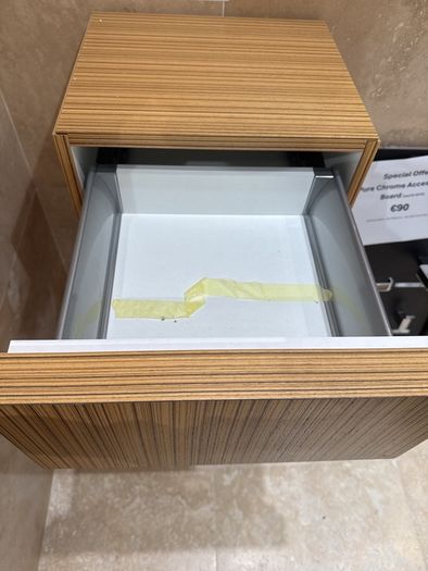 Bathroom Side Cabinet, Mirror and Shelf