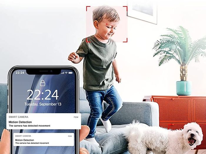 Wifi Camera 2 Pack, Home Security Camera for Baby & Elder, Pet Camera with Motion Detection, Night Vision, 2-Way Audio, 1080P Indoor Camera Wireless, Baby Monitor Works with APP & Alexa (FREE POSTAGE)