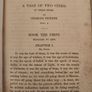 A Tale Of Two Cities By Charles Dickens Copyright Edition In Two Volumes. Vol 1. Leipzig Bernhard Tauchnitz.1859. Image 6