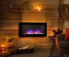 Wall-Mounted Electric Fireplace