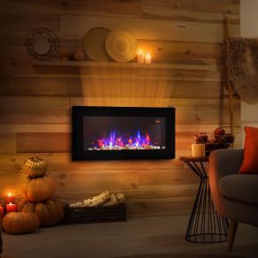 Wall-Mounted Electric Fireplace