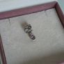 Pandora sterling silver & purple amethyst tied together charm very good condition Image 7