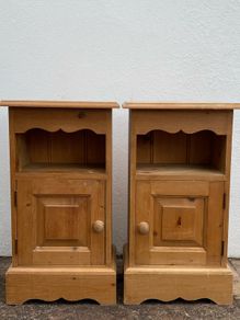 Solid Pine Bedside Lockers