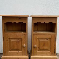 Solid Pine Bedside Lockers