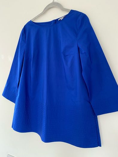 COS royal blue shirt blouse